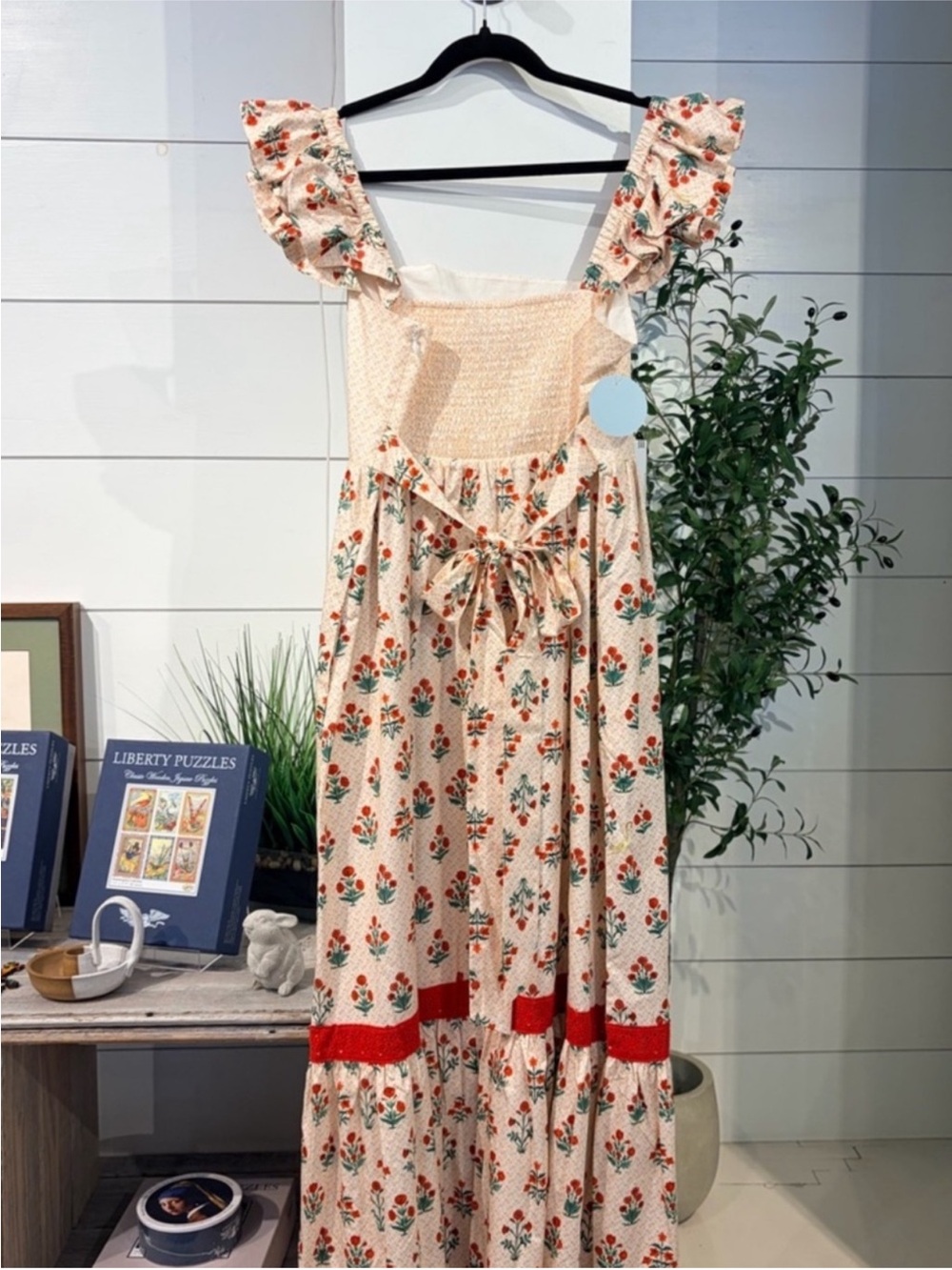 New Without Tags Hill House S Pippa Dress in Poppy Block Print - Picture 5 of 8